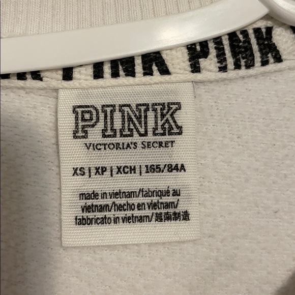 White Pink track suit (crew neck and sweat pants) - Picture 3 of 8